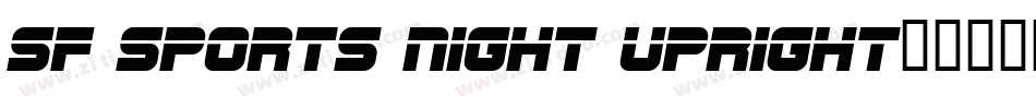 SF Sports Night Upright字体转换